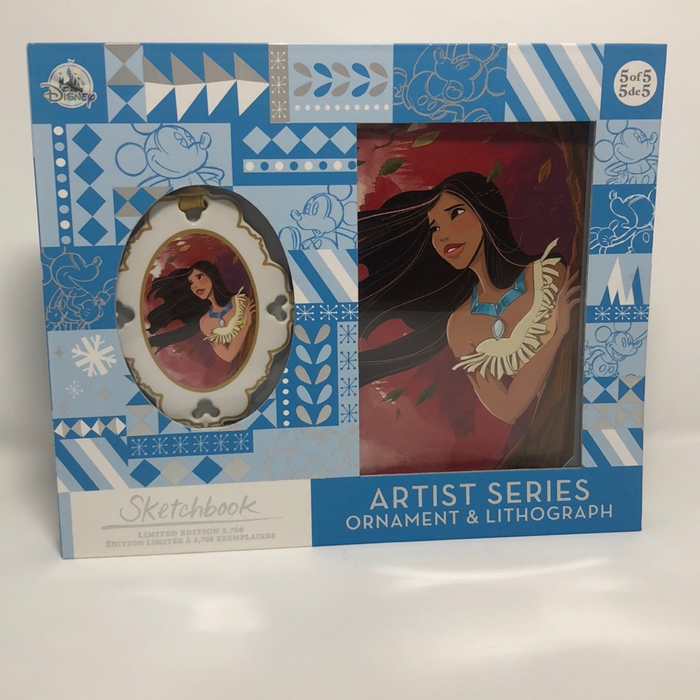 Disney Ornament & Lithograph Pocahontas LE 3700